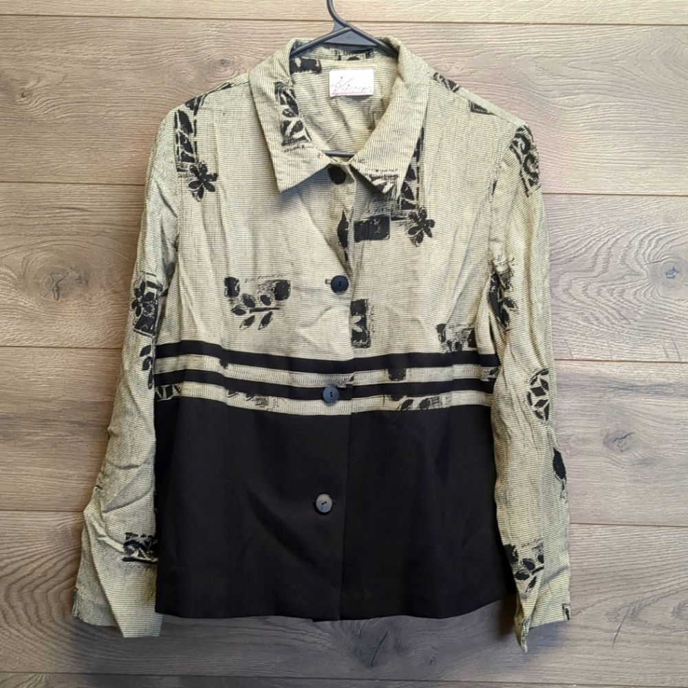 Dani Michaels Button Up Blouse Women's Size Large - image 1